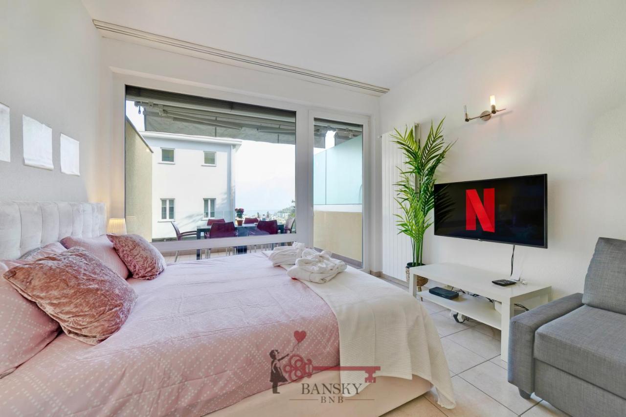 Апартаменты 'Cuore Di Rose' Parking - Welcome Set, Netflix, For 4 Persons -By Easylife Swiss Лугано Экстерьер фото